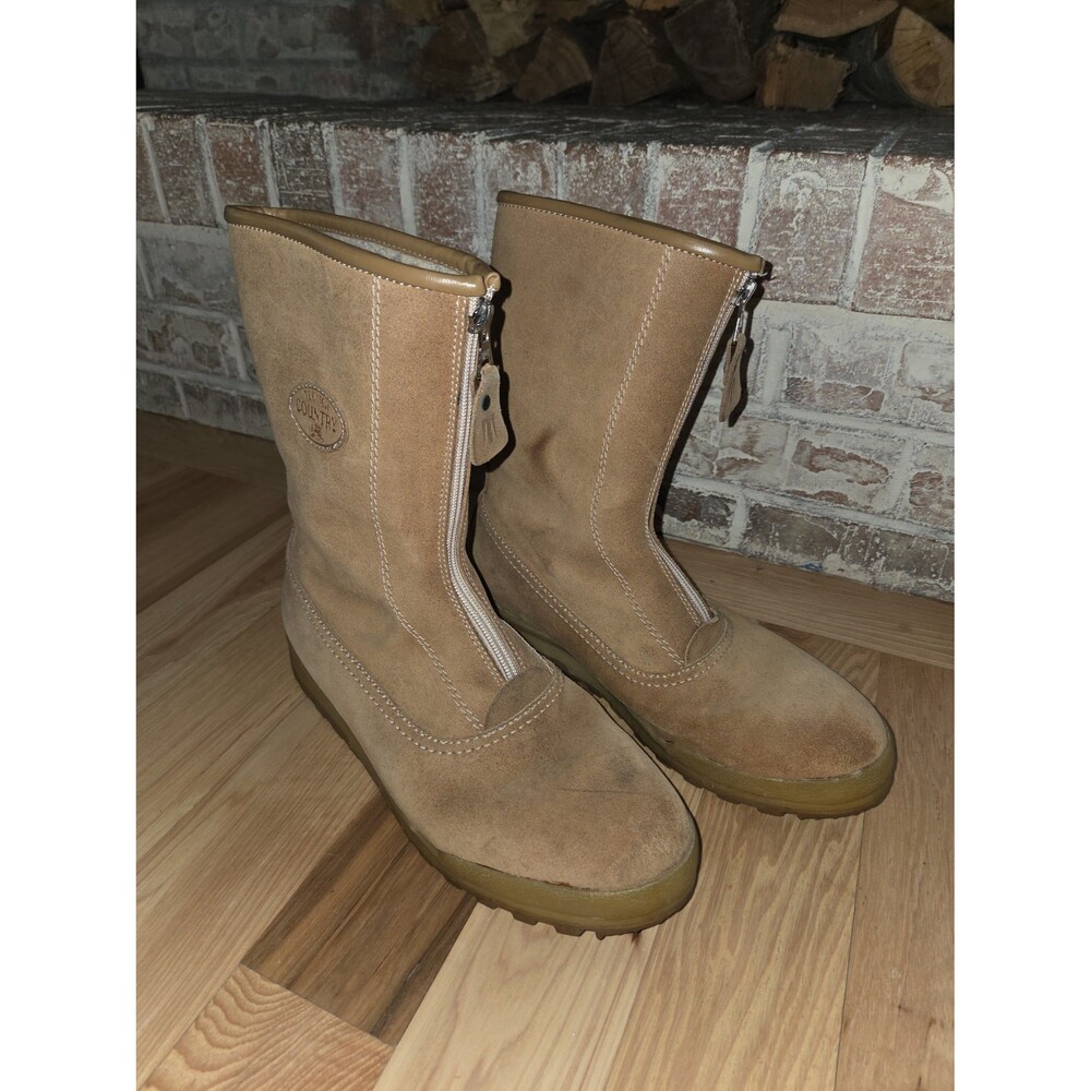 Tecnica Country Vintage Italian EU 45 US 11.5/12 Shearling Lined Boots